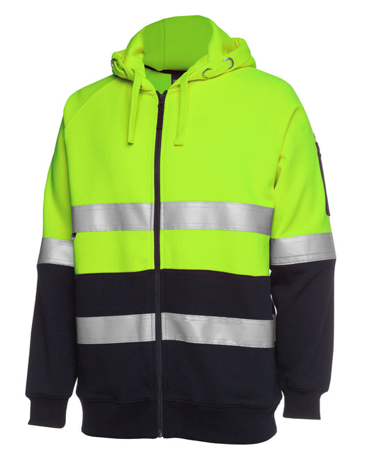 JB's Hi Vis (D+N) Full Zip Fleecy Hoodie 6DNH