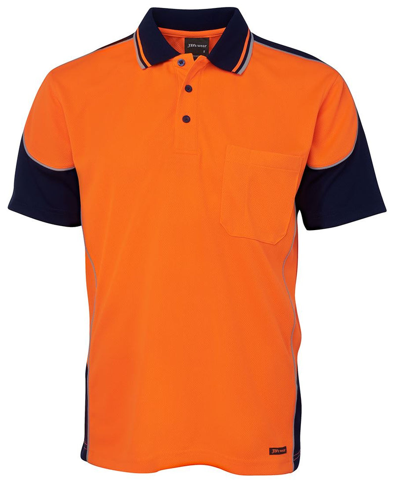 Load image into Gallery viewer, JB's Hi Vis Contrast Piping Polo 6HCP4
