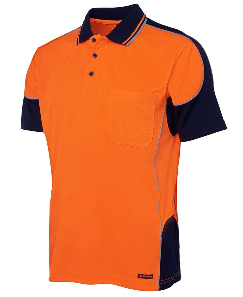 Load image into Gallery viewer, JB's Hi Vis Contrast Piping Polo 6HCP4
