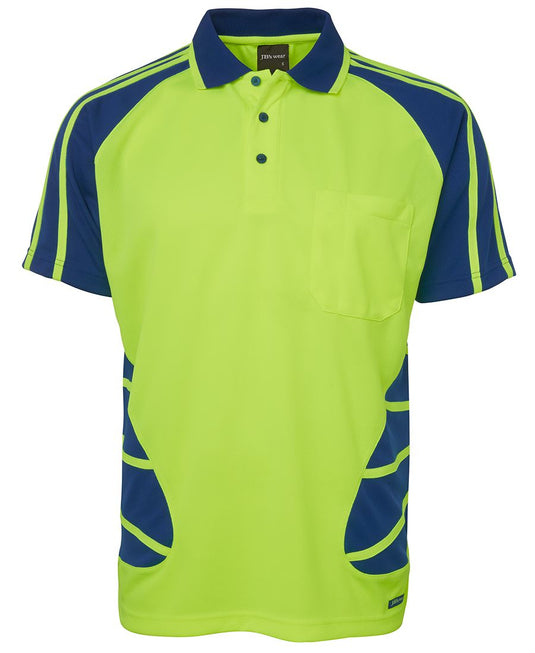 JB's Hi Vis S/S Spider Polo 6HSP