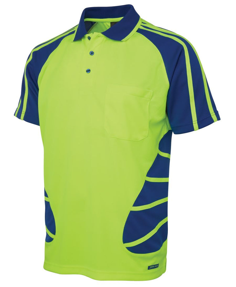 Load image into Gallery viewer, JB's Hi Vis S/S Spider Polo 6HSP
