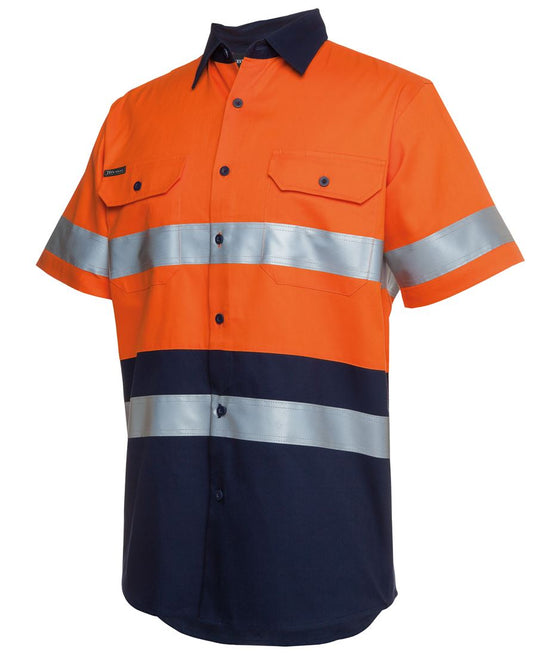 JB'S Hi Vis S/S (D+N) 190G Work Shirt 6HSS