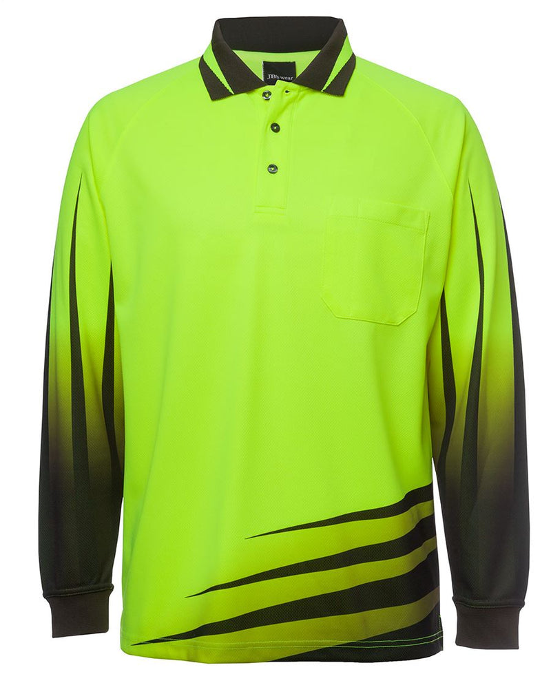 Load image into Gallery viewer, JB's Hi Vis L/S Rippa Sub Polo 6HVRL
