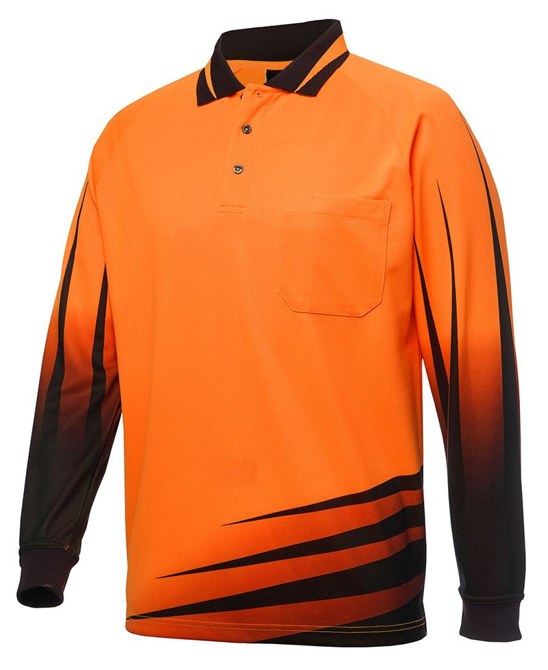 Load image into Gallery viewer, JB's Hi Vis L/S Rippa Sub Polo 6HVRL
