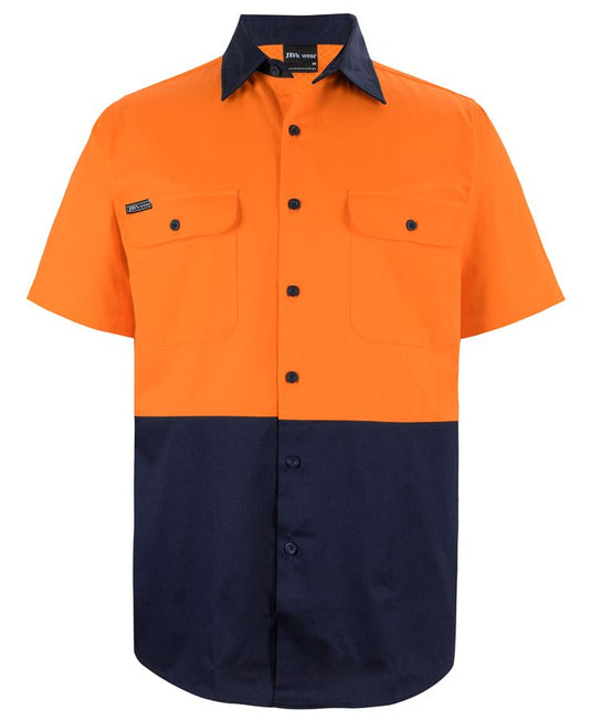 JB's Hi Vis S/S 150G Work Shirt 6HWSS