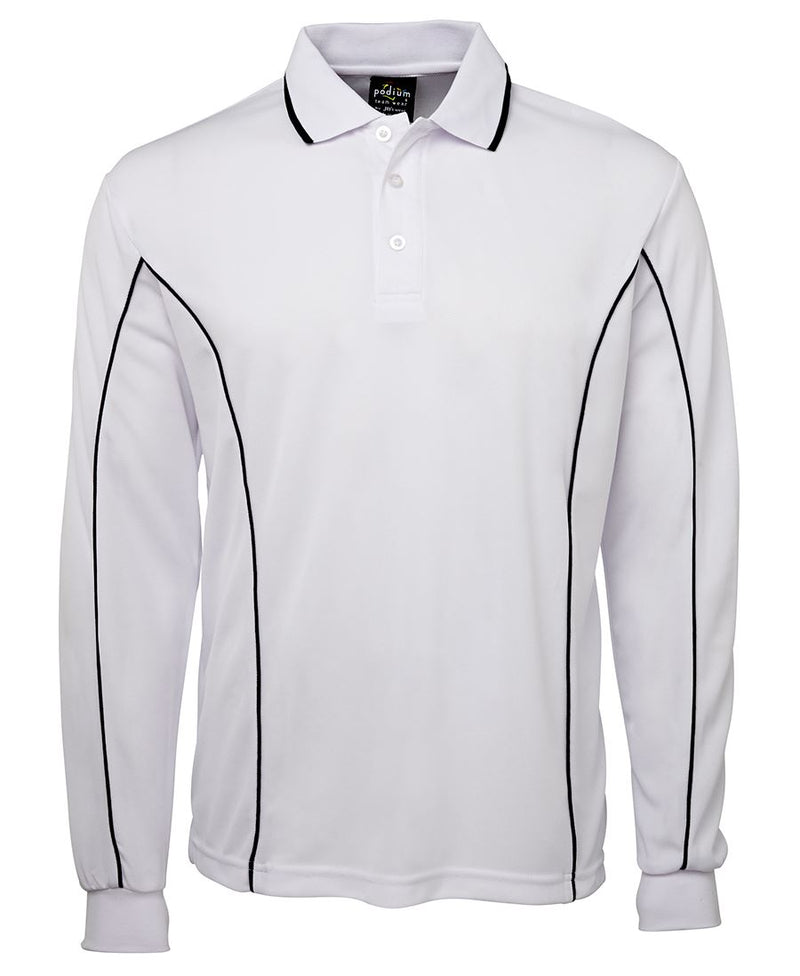 Load image into Gallery viewer, Podium L/S Piping Polo 7PIPL
