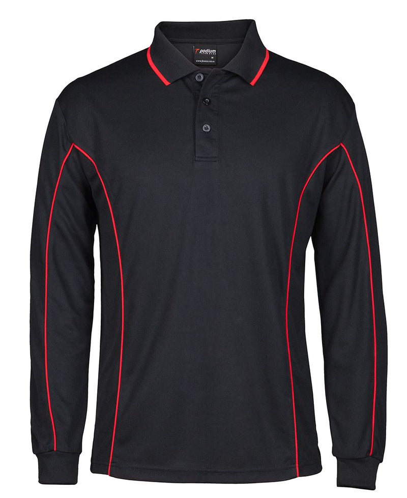 Load image into Gallery viewer, Podium L/S Piping Polo 7PIPL
