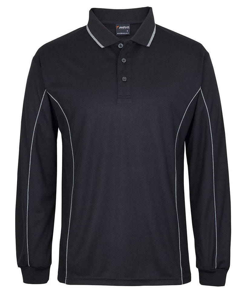 Load image into Gallery viewer, Podium L/S Piping Polo 7PIPL

