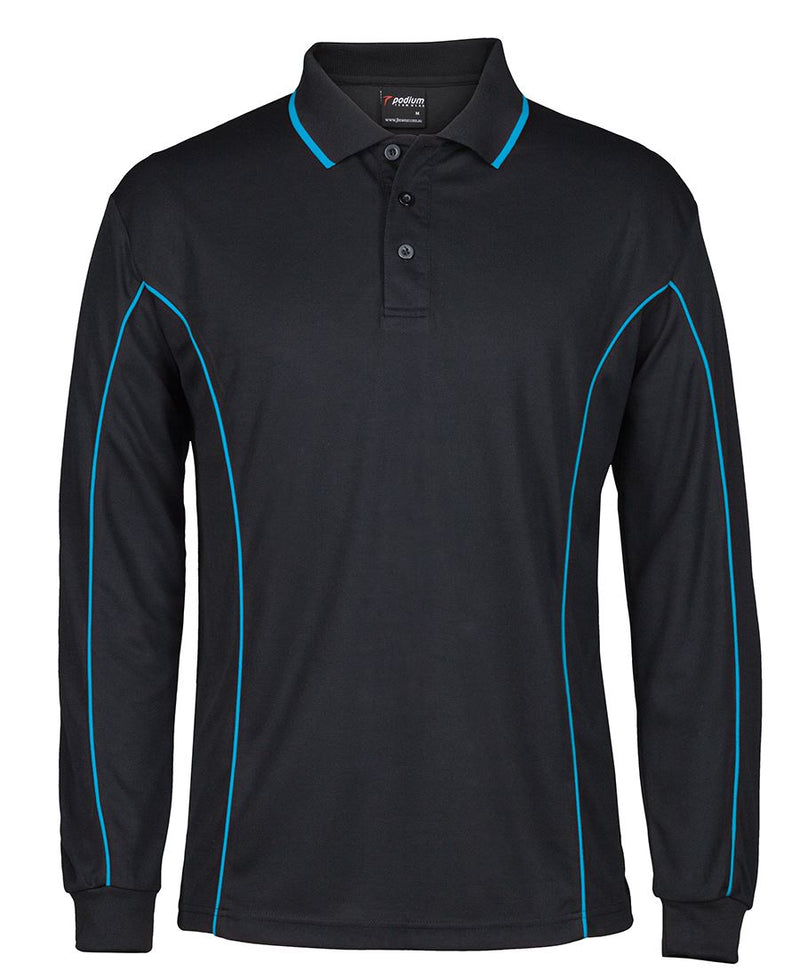 Load image into Gallery viewer, Podium L/S Piping Polo 7PIPL
