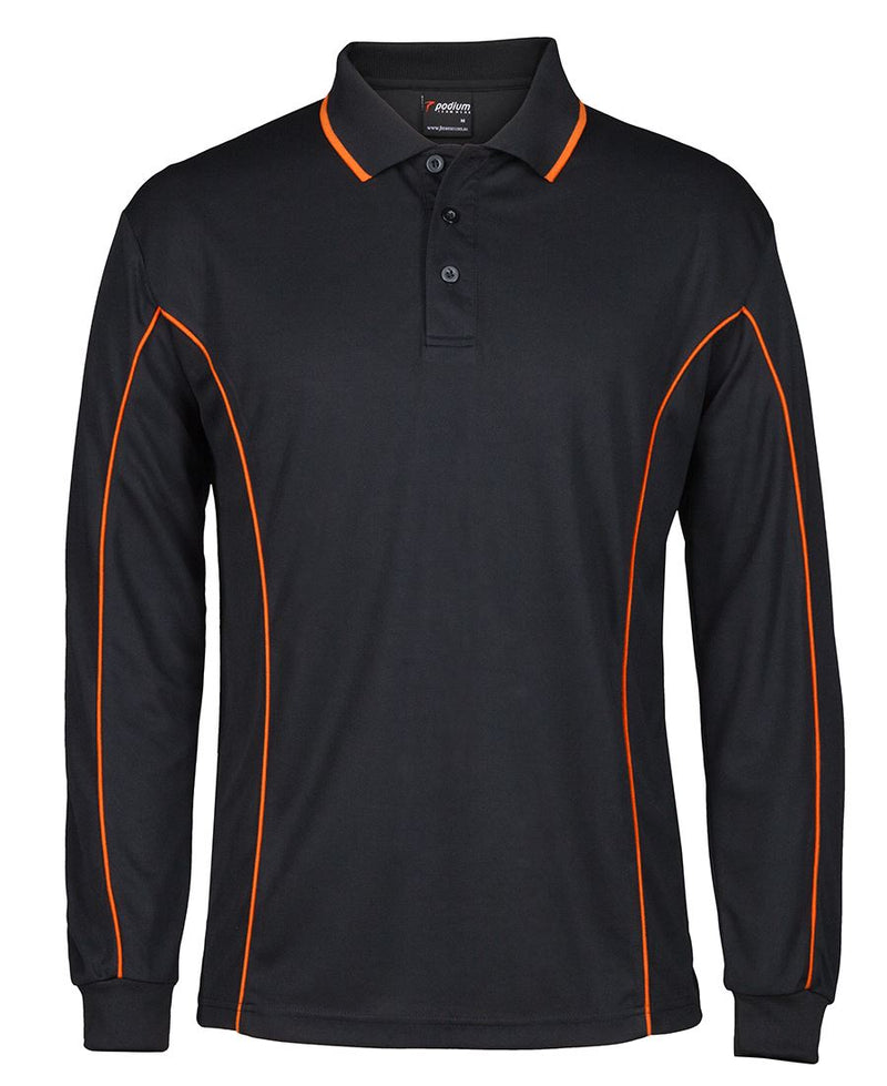 Load image into Gallery viewer, Podium L/S Piping Polo 7PIPL
