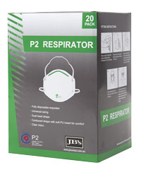 JB's P2 Respirator (20pc) 8C100