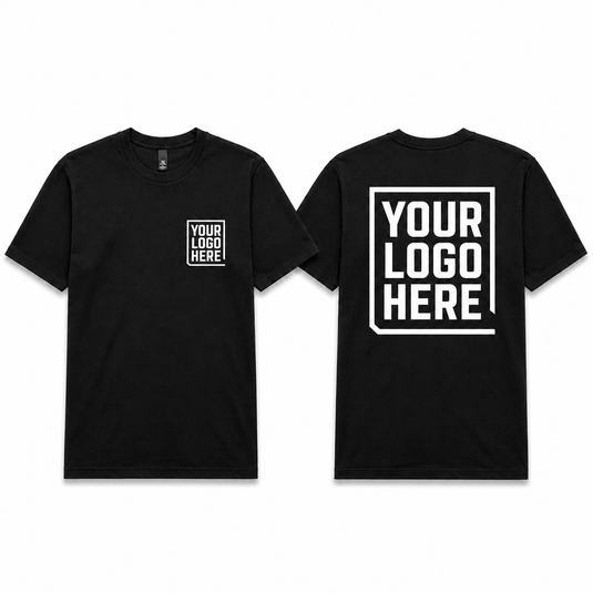24 AS Colour Staple Tees with front left chest and rear single-colour logo print.