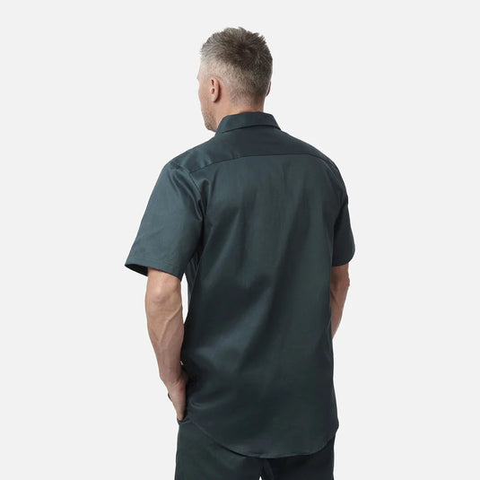 KingGee Originals Short Sleeve Open Front Cotton Drill Work Shirt