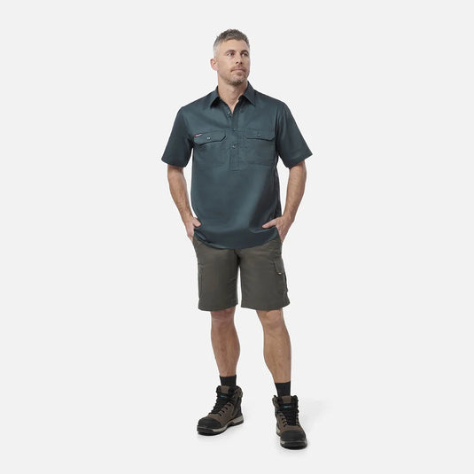 KingGee Originals Short Sleeve Closed Front Cotton Drill Work Shirt