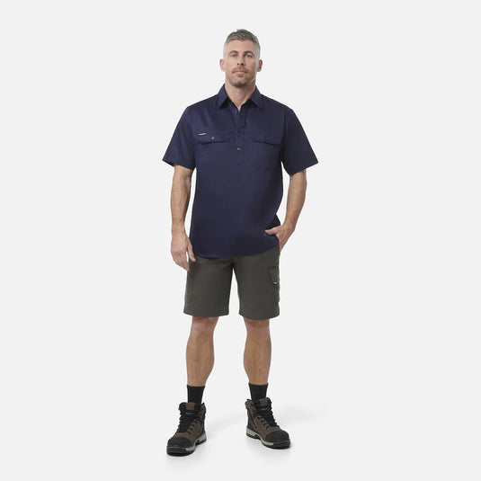 KingGee Originals Short Sleeve Closed Front Cotton Drill Work Shirt