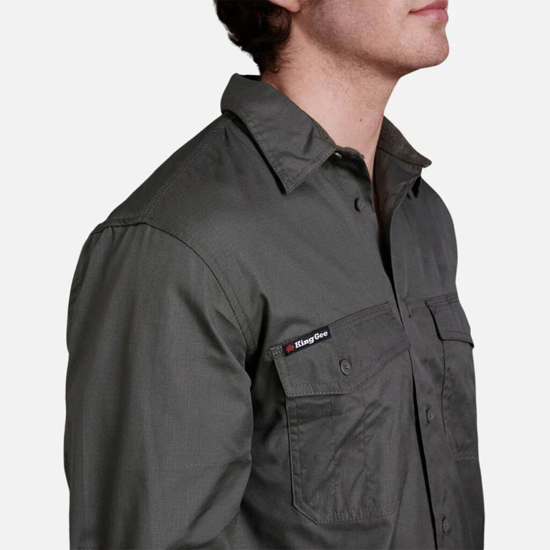 Load image into Gallery viewer, KingGee Workcool 2 Lightweight Ripstop Long Sleeve Work Shirt
