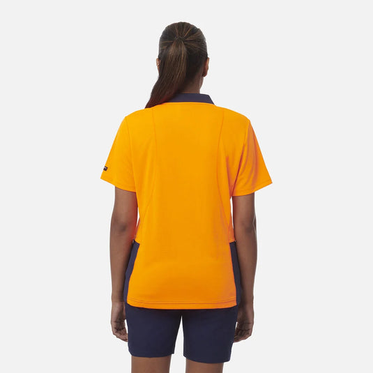KingGee Women's Workcool Hyperfreeze Hi-Vis Short Sleeve Polo Shirt