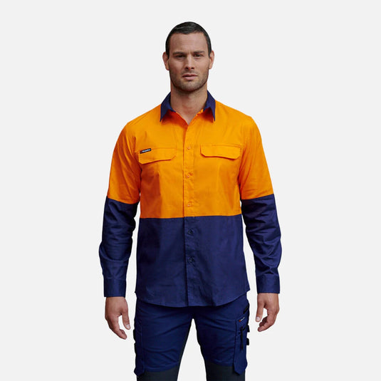Workcool Pro Hi-Vis Stretch Long Sleeve Work Shirt K54027