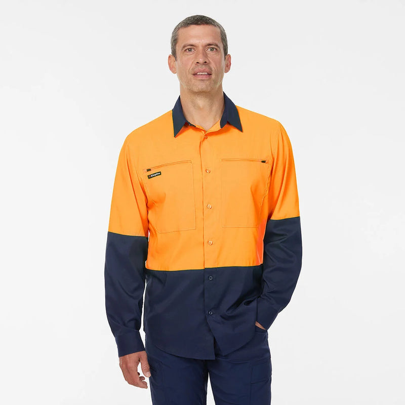 Load image into Gallery viewer, DryCool Hi Vis Spliced Shirt Long Sleeve Shirt SKU K54036
