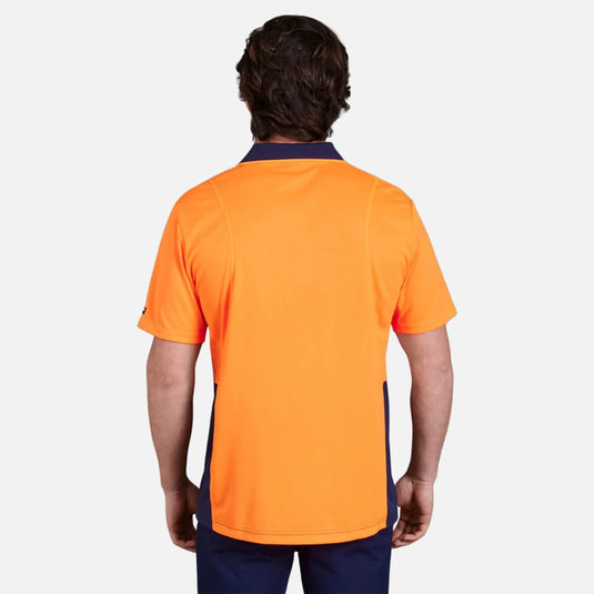 KingGee Workcool Hyperfreeze Hi-Vis Two Tone Short Sleeve Polo Shirt