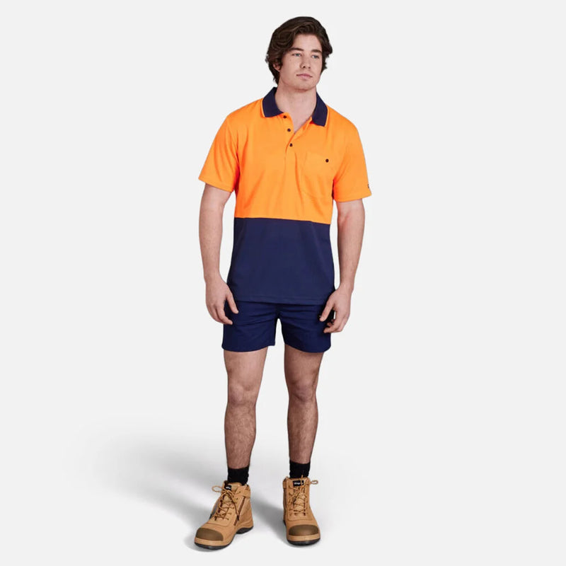 Load image into Gallery viewer, KingGee Workcool Hyperfreeze Hi-Vis Two Tone Short Sleeve Polo Shirt
