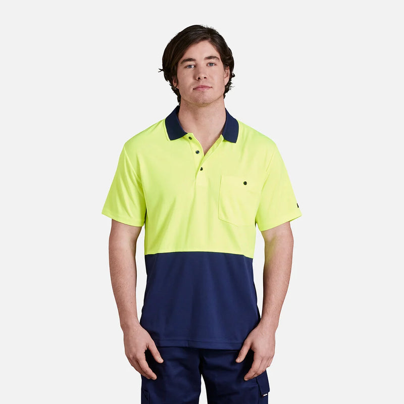 Load image into Gallery viewer, KingGee Workcool Hyperfreeze Hi-Vis Two Tone Short Sleeve Polo Shirt
