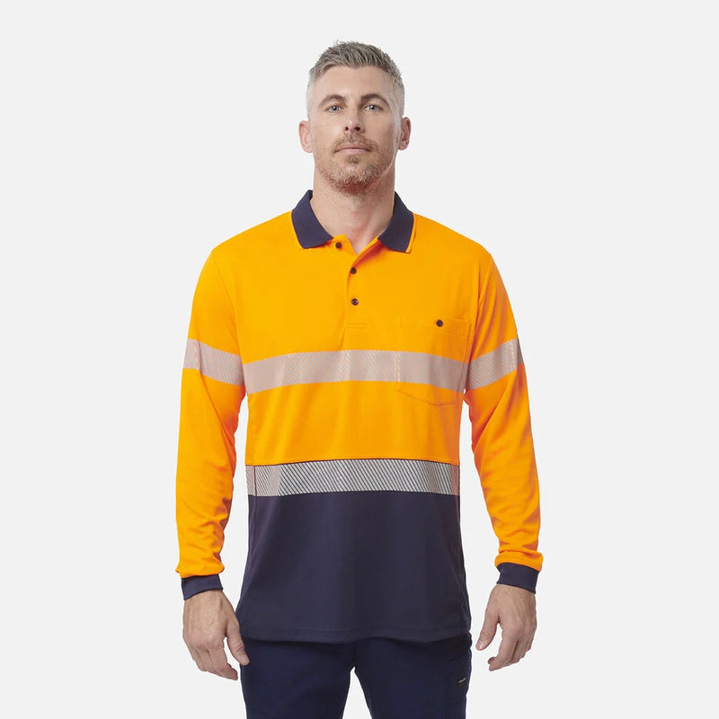 Load image into Gallery viewer, KingGee Workcool Hyperfreeze Hi-Vis Reflective Long Sleeve Polo
