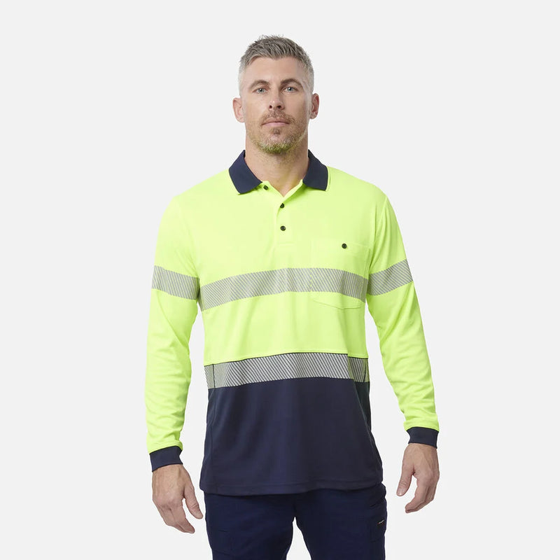 Load image into Gallery viewer, KingGee Workcool Hyperfreeze Hi-Vis Reflective Long Sleeve Polo

