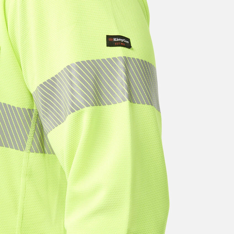 Load image into Gallery viewer, KingGee Workcool Hyperfreeze Hi-Vis Reflective Long Sleeve Polo
